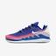 Nike Mens Air Zoom Vapor X Knit Tennis Shoes - Blue/Flash Crimson - thumbnail image 1