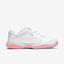 Nike Womens Lite 2 Tennis Shoes - White/Laser Crimson - thumbnail image 3