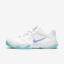 Nike Womens Lite 2 Tennis Shoes - White/Light Blue - thumbnail image 1