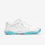 Nike Womens Lite 2 Tennis Shoes - White/Light Blue - thumbnail image 3