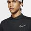 Nike Mens Advantage Knit Pattern Polo - Black - thumbnail image 3