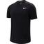 Nike Mens Dri-FIT Graphic Tennis Top - Black - thumbnail image 1