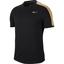 Nike Mens Dri-FIT Graphic Tennis Top - Black/Metallic Gold - thumbnail image 1