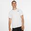 Nike Mens Dri-FIT Short Sleeve Top - White/Black - thumbnail image 1