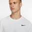 Nike Mens Dri-FIT Short Sleeve Top - White/Black - thumbnail image 3