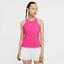Nike Womens Dri-FIT Tennis Tank - Vivid Pink/White - thumbnail image 1