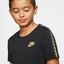 Nike Boys Sportswear T-Shirt - Black/Metallic Gold - thumbnail image 3