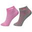Li-Ning Kids Socks (2 Pairs) - Pink/Grey - thumbnail image 1