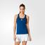 Adidas Womens Multifaceted Pro Tank Top - Tech Steel Blue/White - thumbnail image 1