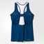Adidas Womens Multifaceted Pro Tank Top - Tech Steel Blue/White - thumbnail image 5