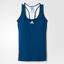 Adidas Womens Multifaceted Pro Tank Top - Tech Steel Blue/White - thumbnail image 4