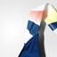 Adidas Girls Pro Tennis Dress - Blue/White - thumbnail image 4