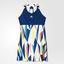 Adidas Girls Pro Tennis Dress - Blue/White - thumbnail image 1