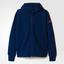 Adidas Mens Pro Daybreaker Hoodie - Tech Steel Blue/Flash Red - thumbnail image 1