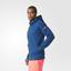 Adidas Mens Pro Daybreaker Hoodie - Tech Steel Blue/Flash Red - thumbnail image 4