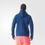 Adidas Mens Pro Daybreaker Hoodie - Tech Steel Blue/Flash Red - thumbnail image 5