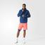 Adidas Mens Pro Daybreaker Hoodie - Tech Steel Blue/Flash Red - thumbnail image 6