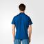 Adidas Mens Pro Polo Shirt - Tech Steel Blue/Flash Red - thumbnail image 5