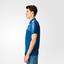 Adidas Mens Pro Polo Shirt - Tech Steel Blue/Flash Red - thumbnail image 4