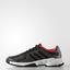 Adidas Mens Barricade Court Tennis Shoes - Black/Red - thumbnail image 1