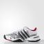 Adidas Mens Barricade V Classic Tennis Shoes - White/Red - thumbnail image 1