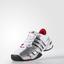 Adidas Mens Barricade V Classic Tennis Shoes - White/Red - thumbnail image 4