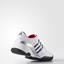 Adidas Mens Barricade V Classic Tennis Shoes - White/Red - thumbnail image 5
