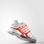 Adidas Womens Barricade Team 4 Tennis Shoes - White/Solar Red - thumbnail image 5