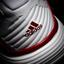Adidas Womens Barricade Team 4 Tennis Shoes - White/Solar Red - thumbnail image 8