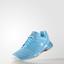 Adidas Womens Court Stabil 12 Indoor Shoes - Bright Cyan - thumbnail image 4