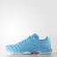 Adidas Womens Court Stabil 12 Indoor Shoes - Bright Cyan - thumbnail image 1