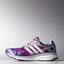 Adidas Womens Energy Boost ESM Running Shoes - White/Purple/Pink - thumbnail image 1