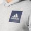 Adidas Mens Essentials Logo Hoodie - Medium Grey Heather - thumbnail image 7