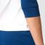 Adidas Womens Essex Long Sleeve Top - White/Mystery Blue - thumbnail image 7