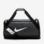 Nike Brasilia Medium Training Duffel Bag - Flint Grey/Black/White - thumbnail image 1