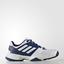 Adidas Kids Barricade Club XJ Tennis Shoes - Blue/White - thumbnail image 1