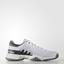 Adidas Kids Barricade Tennis Shoes - White/Grey - thumbnail image 1