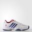 Adidas Mens Novak Pro Barricade Tennis Shoes - White/Blue - thumbnail image 1