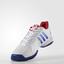 Adidas Mens Novak Pro Barricade Tennis Shoes - White/Blue - thumbnail image 4