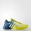 Adidas Mens Barricade 2016 Tennis Shoes - Lime/Blue - thumbnail image 1