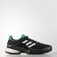 Adidas Mens Barricade Boost 2017 Tennis Shoes - Black/Green - thumbnail image 1