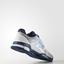 Adidas Mens Barricade Club (2017) Tennis Shoes - White/Tech Blue - thumbnail image 5