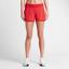 Nike Womens Baseline Tennis Shorts - Light Crimson Red - thumbnail image 7