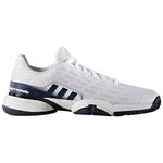 Adidas Kids Barricade Tennis Shoes - White/Navy