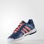 Adidas Kids Barricade Club Tennis Shoes - Tech Steel Blue/Flash Red - thumbnail image 5