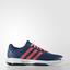 Adidas Kids Barricade Club Tennis Shoes - Tech Steel Blue/Flash Red - thumbnail image 1