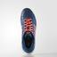 Adidas Kids Barricade Club Tennis Shoes - Tech Steel Blue/Flash Red - thumbnail image 3