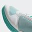 Adidas Kids Barricade Club Tennis Shoes - Aqua/White/Silver - thumbnail image 5