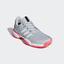 Adidas Kids Barricade 2018 Tennis Shoes - Silver/Pink - thumbnail image 4