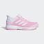 Adidas Kids Adizero Club Tennis Shoes - Pink/White - thumbnail image 1
